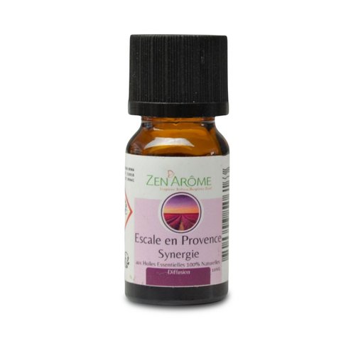 Synergy of essential oils - Escale en Provence - 10 ml - Use for Diffusion - Packaged in France