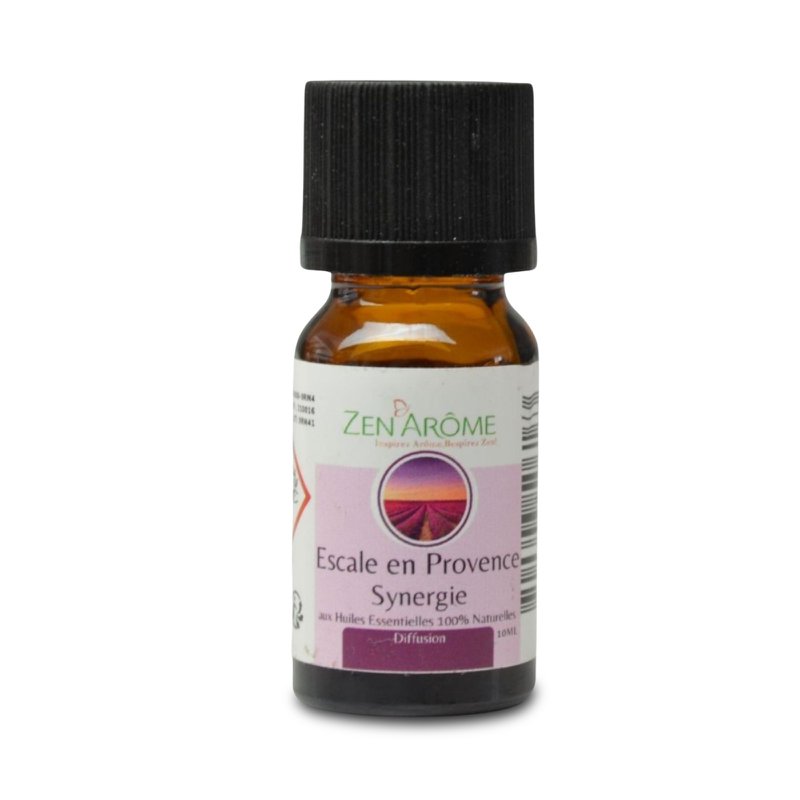 Synergy of essential oils - Escale en Provence - 10 ml - Use for Diffusion - Packaged in France