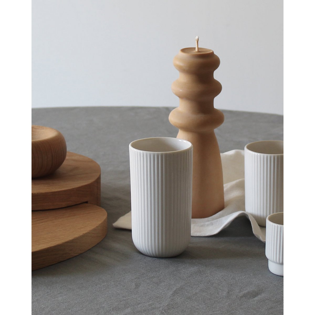 Große Tasse Column | Weiß