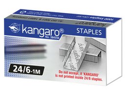 Zszywki Kangaro 24/6 pudełko 1000 sztuk
