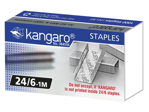 Staples Kangaro 24/6 Box 1000 Stück