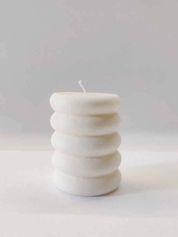 Disks Large candle | rapeseed wax