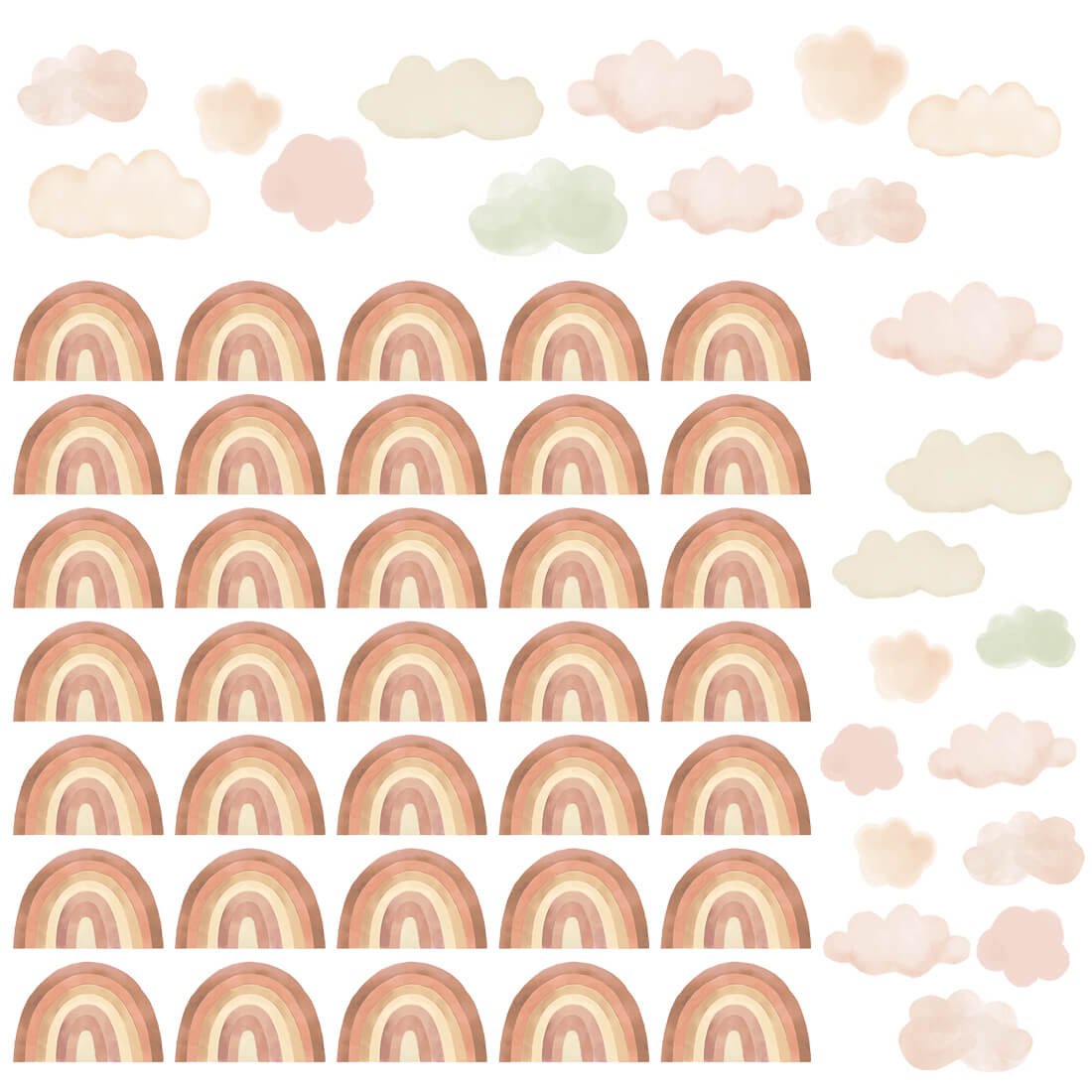 Wandaufkleber | Mini-Regenbogen Beige