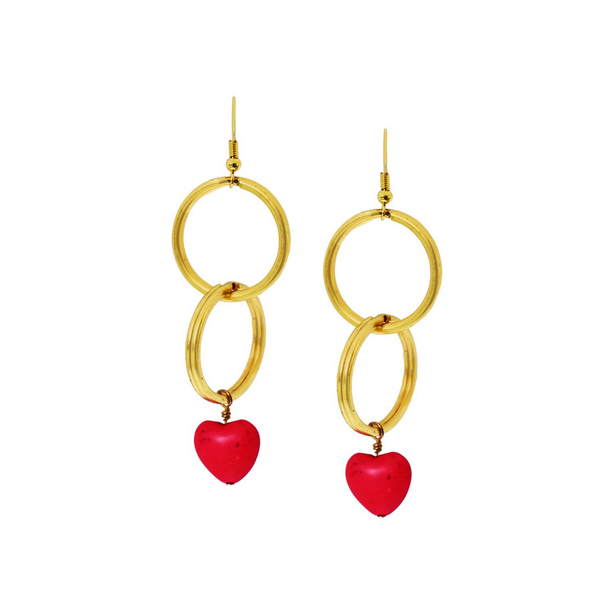 Pendientes en forma de corazón retro de los años 90, pendientes de corazón coloridos, pendientes de inspiración vintage, joyería Nostalgia | por lovebynlanla