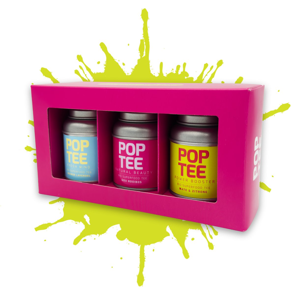 POP TEE Trio ProbierBox - Bio Superfood Tee
