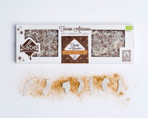 BIO Ambachtelijke Nougat - Witte chocolade met kokos en curry
