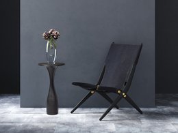 Bijzettafel zwart Ø 33 cm