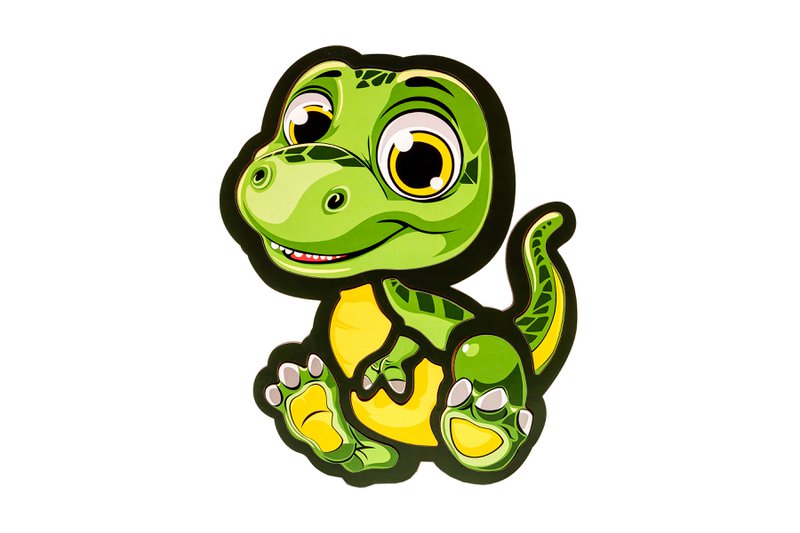 Wooden Dinosaur Puzzle for Kids