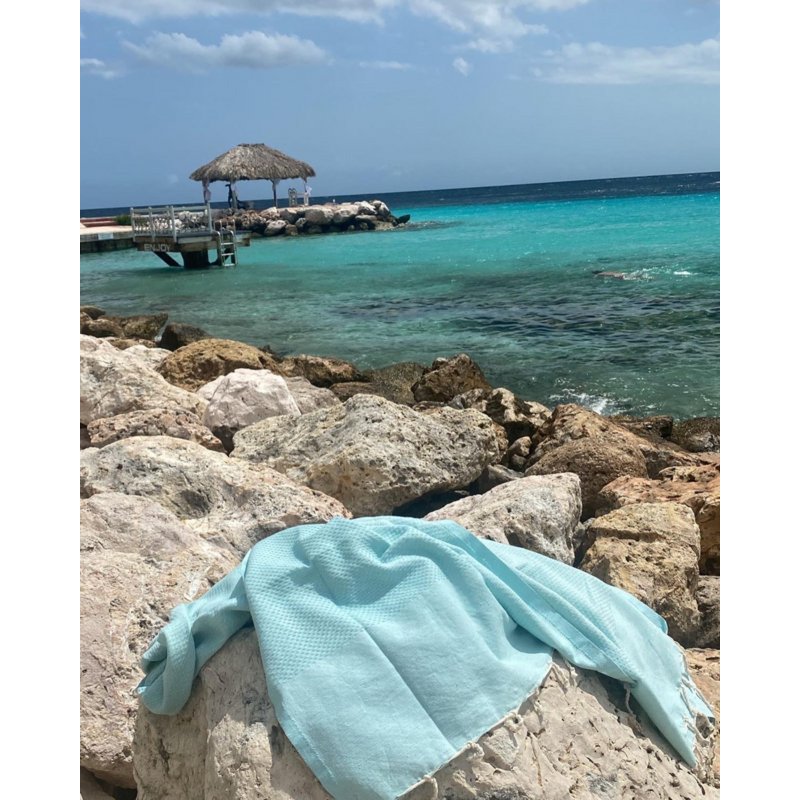 Hammam Towel Fouta Waffle - Mint - 100x200cm