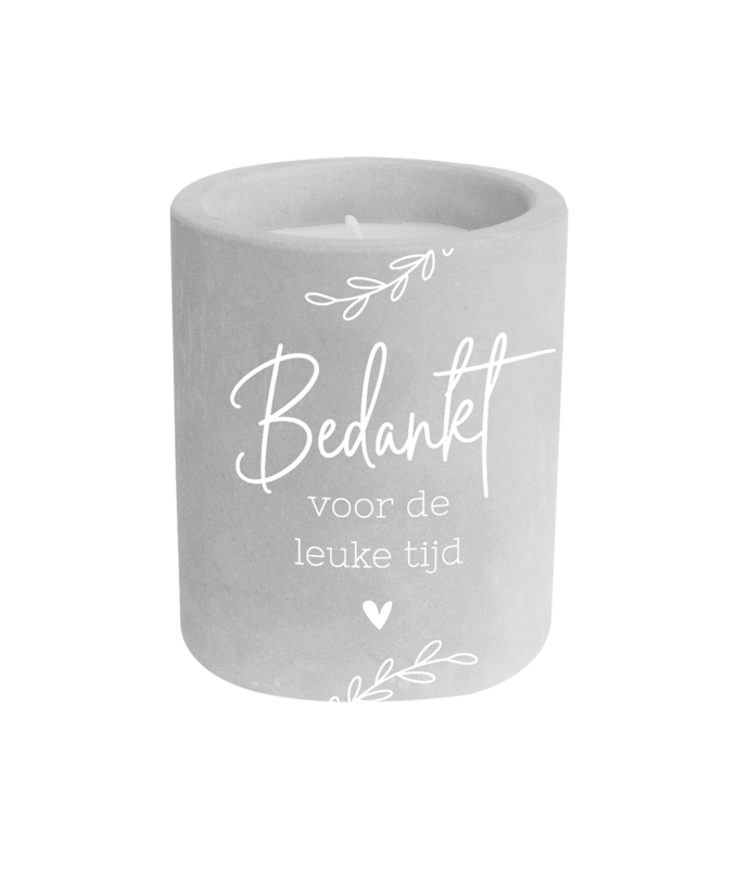 Cement candle - Leuke tijd