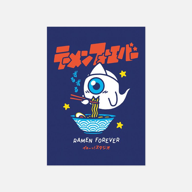 „Ramen Forever“-Postkarte
