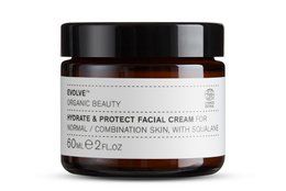 Hydrate and protect facial cream in 60ml and 30ml sizes, formulated with natural ingredients to nourish and care for normal/combination skin.