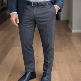 RB4028D | Men's Belt with Allover Print Made in Italy in Genuine Vegetable Tanned Leather. Buckle in satin silver finish. Color: Blue. Dimensions: 125 x 3.5 x 0.5 cm (waistline 110 cm)