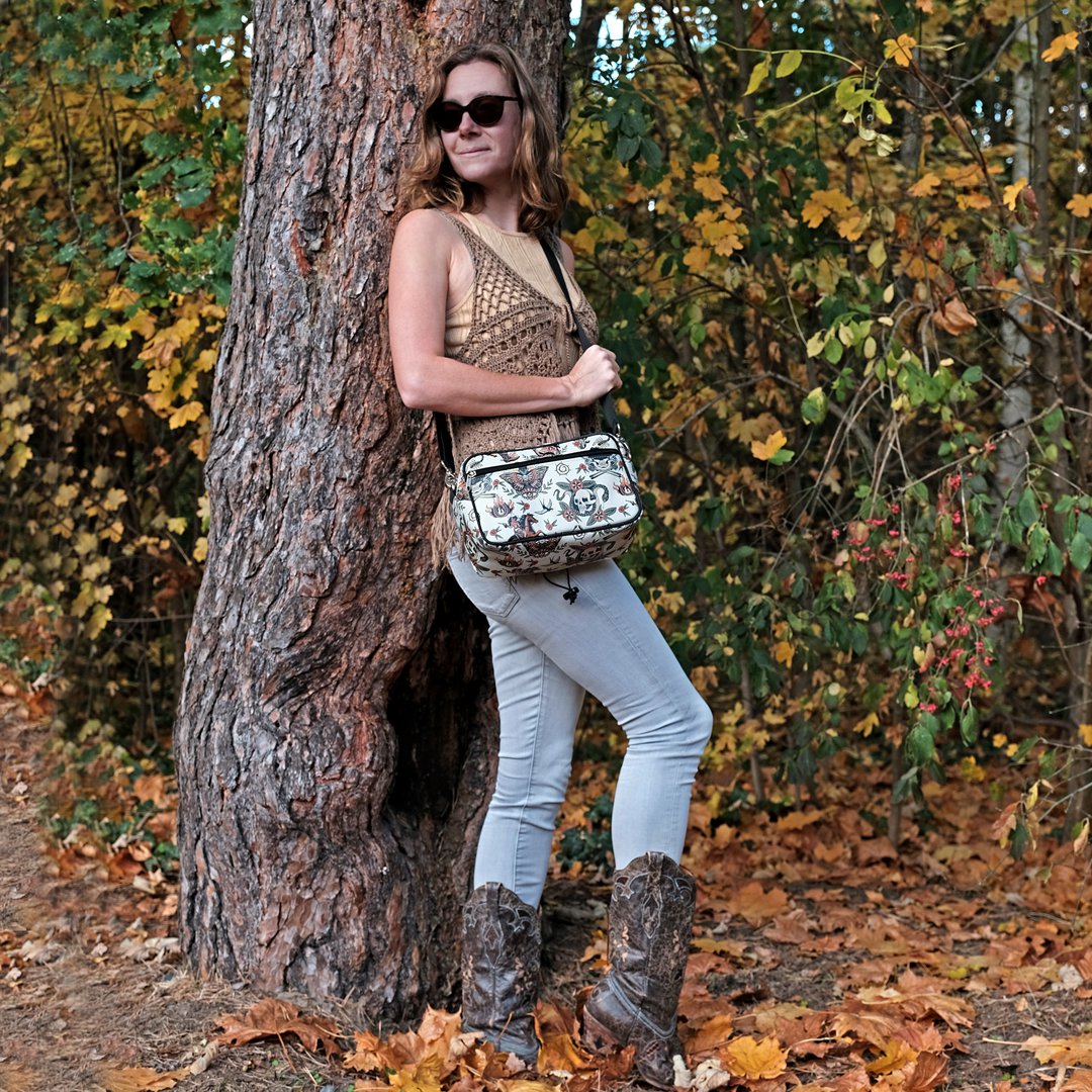 Lenkertasche Fahrradtasche für Lenker mit abnehmbarem Schultergurt Wasserdicht Bike Bag - Cowgirl