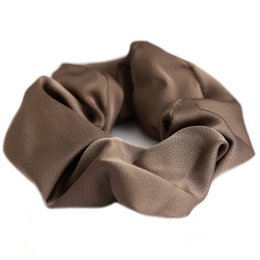 Satin scrunchie latte