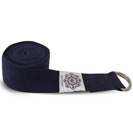 Green Tree Navy Yogagürtel 100% Baumwolle 38 mm x 2,5 mm