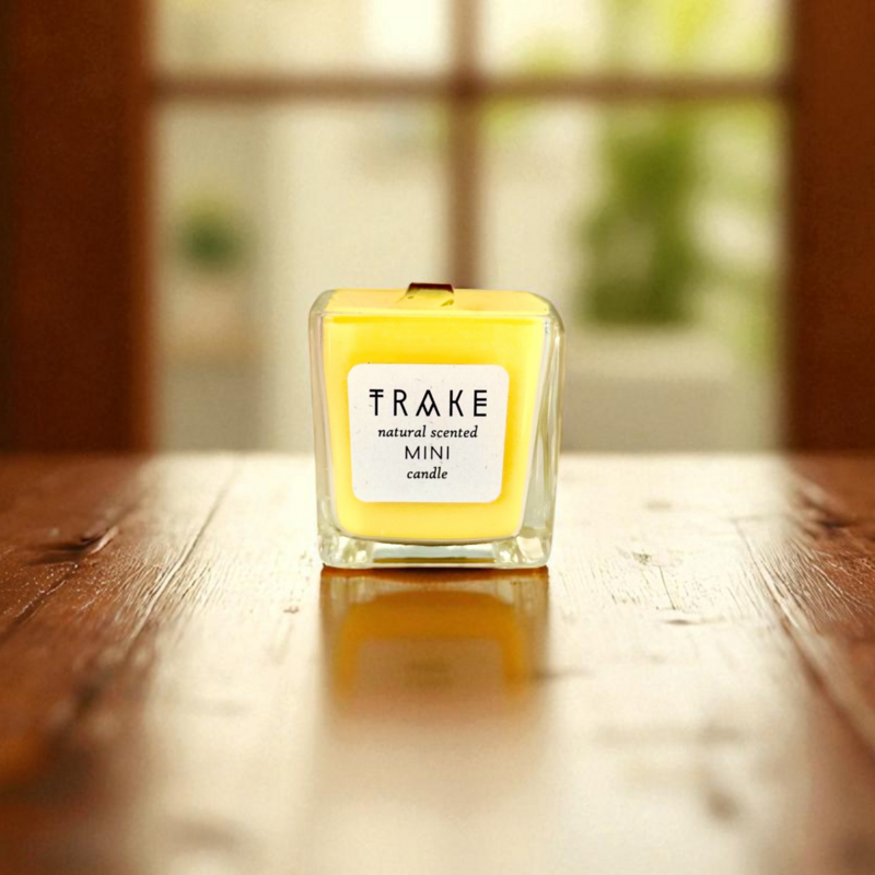 Mini Summer Candle - Sage, Jasmine, Orange & Lavender | Handgegoten soja-was in de pot met een reisgrootte