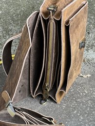 Handgemaakte lederen Crossbody tas