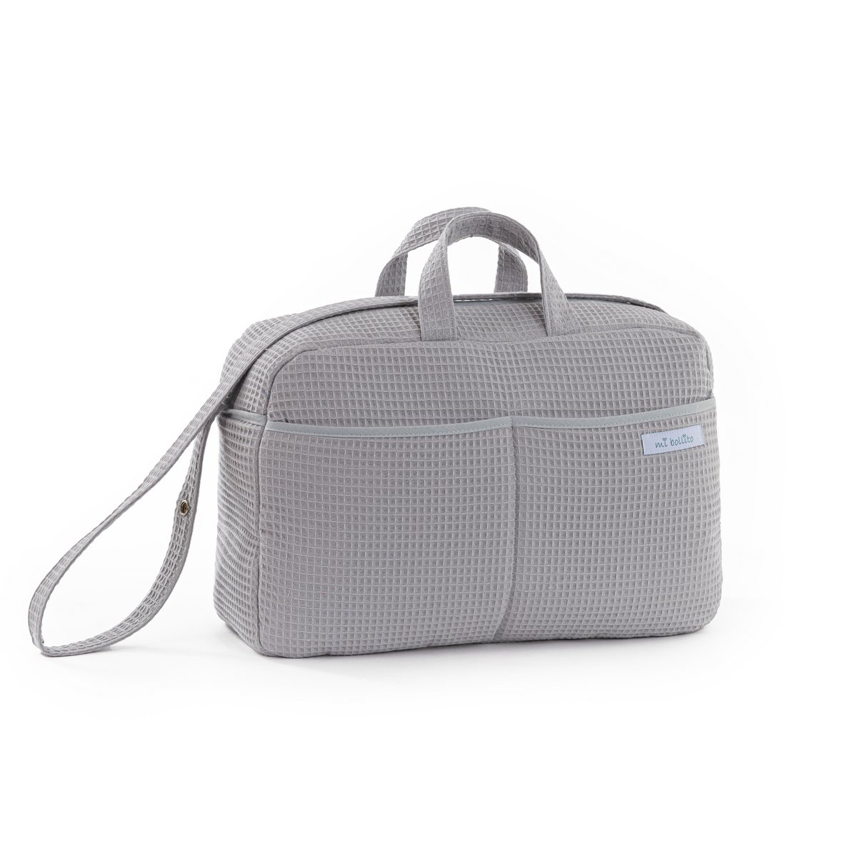 Crossbody barselstaske til barnevogn og hospital. Praktisk og elegant organisatortaske med stor kapacitet. Produkt fremstillet i Spanien.