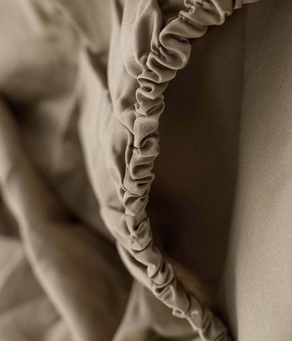 Satin-Spannbettlaken Grey Cliff