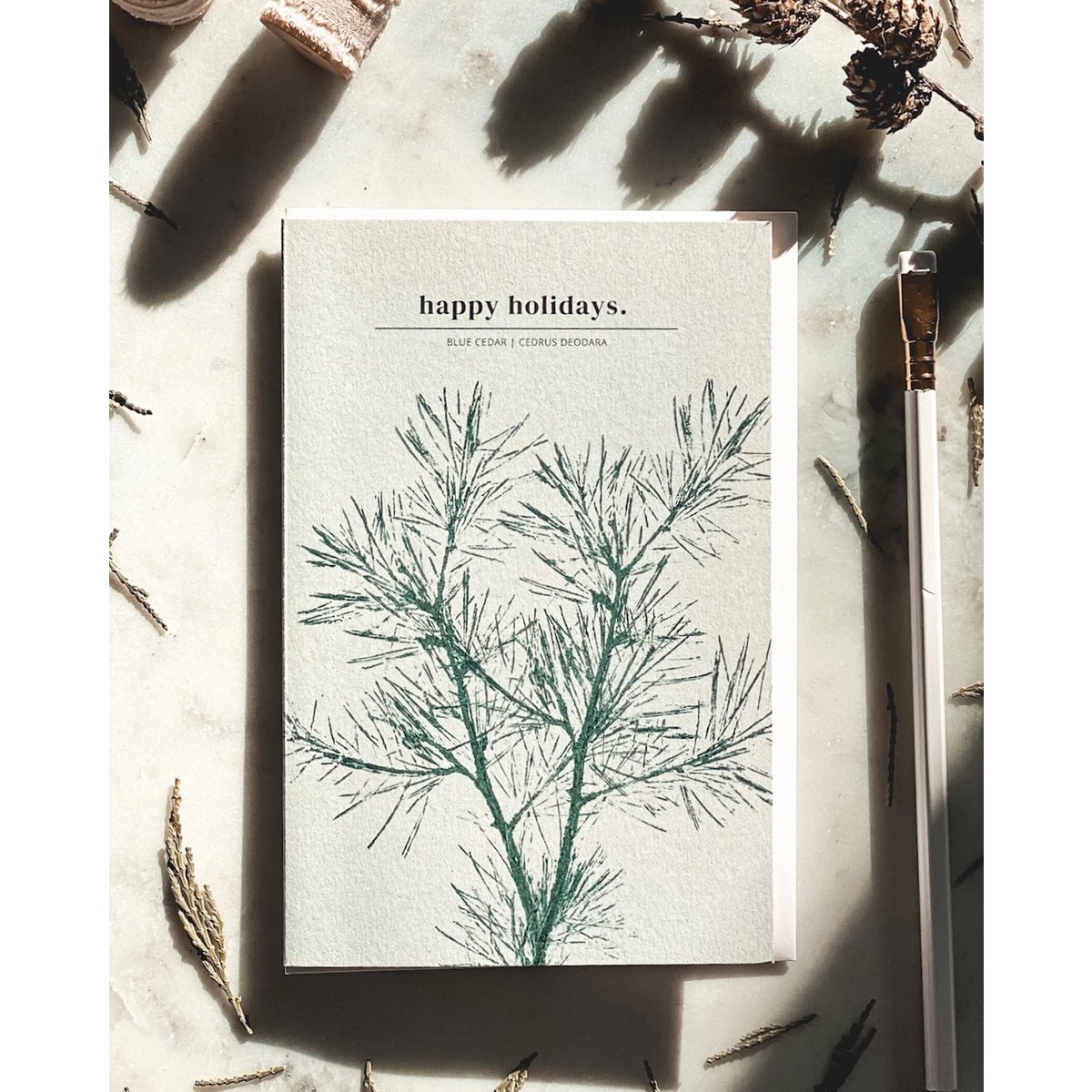 Buone vacanze II - Cards botaniche di Natale / inverno - Cards ispirate alla natura