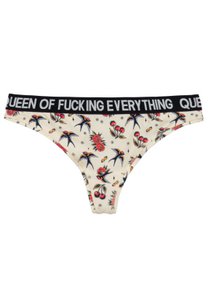 Tanga 'Queen Of Fucking Everything' in Offwhite