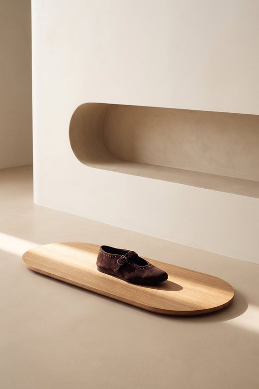 MERCHE CHOCOLATE – Ballerinas mit Nieten