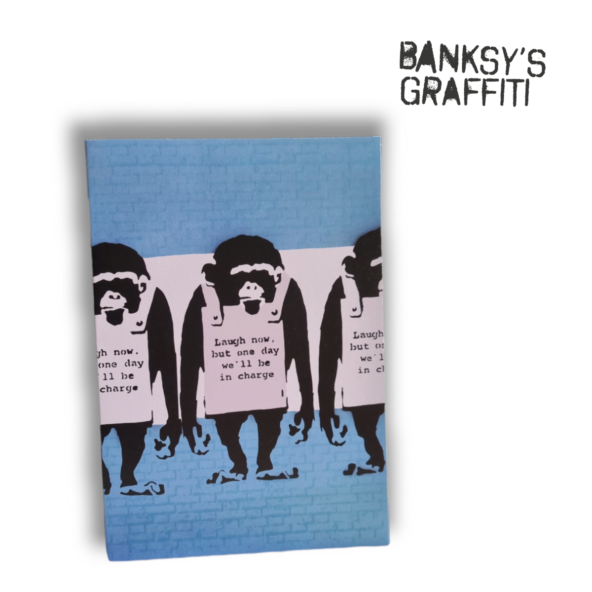 Carte de vœux Banksy - Rire maintenant