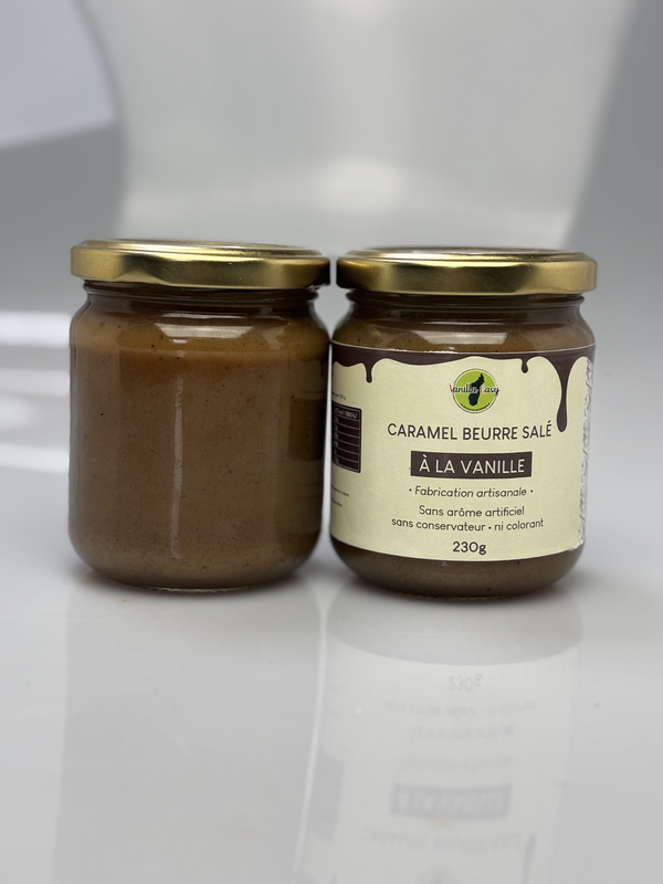 Caramel smør-saler med vanilje