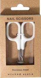 WS Nail Scissors White