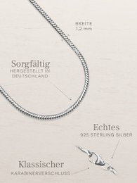 Catena serpente ETERNITY argento sottile
