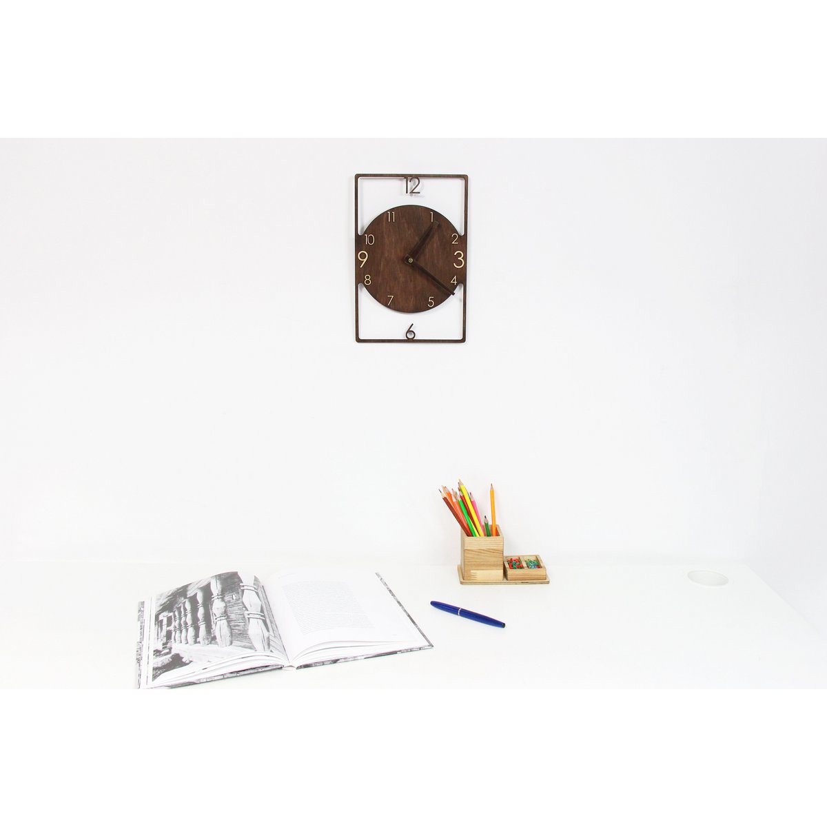Orologio da parete, orologio da parete in legno