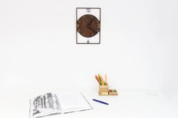 Orologio da parete, orologio da parete in legno