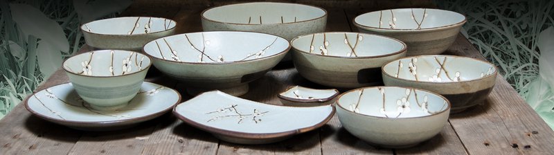 Edo Hanagreen Matchabowl , 13x7cm