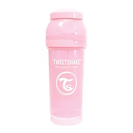 Flaske anti-kolik 260ml pastel pink