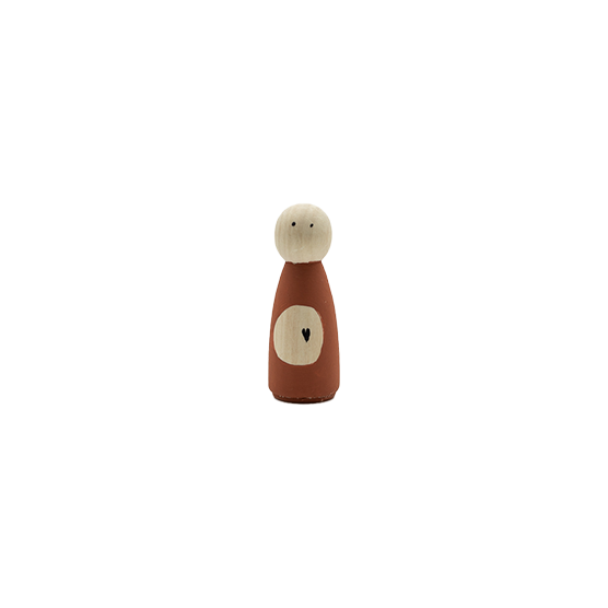 Pegdoll Mombelly Pregnant- Tuurelur Houten Poppetje Zwangerschaps aankondiging