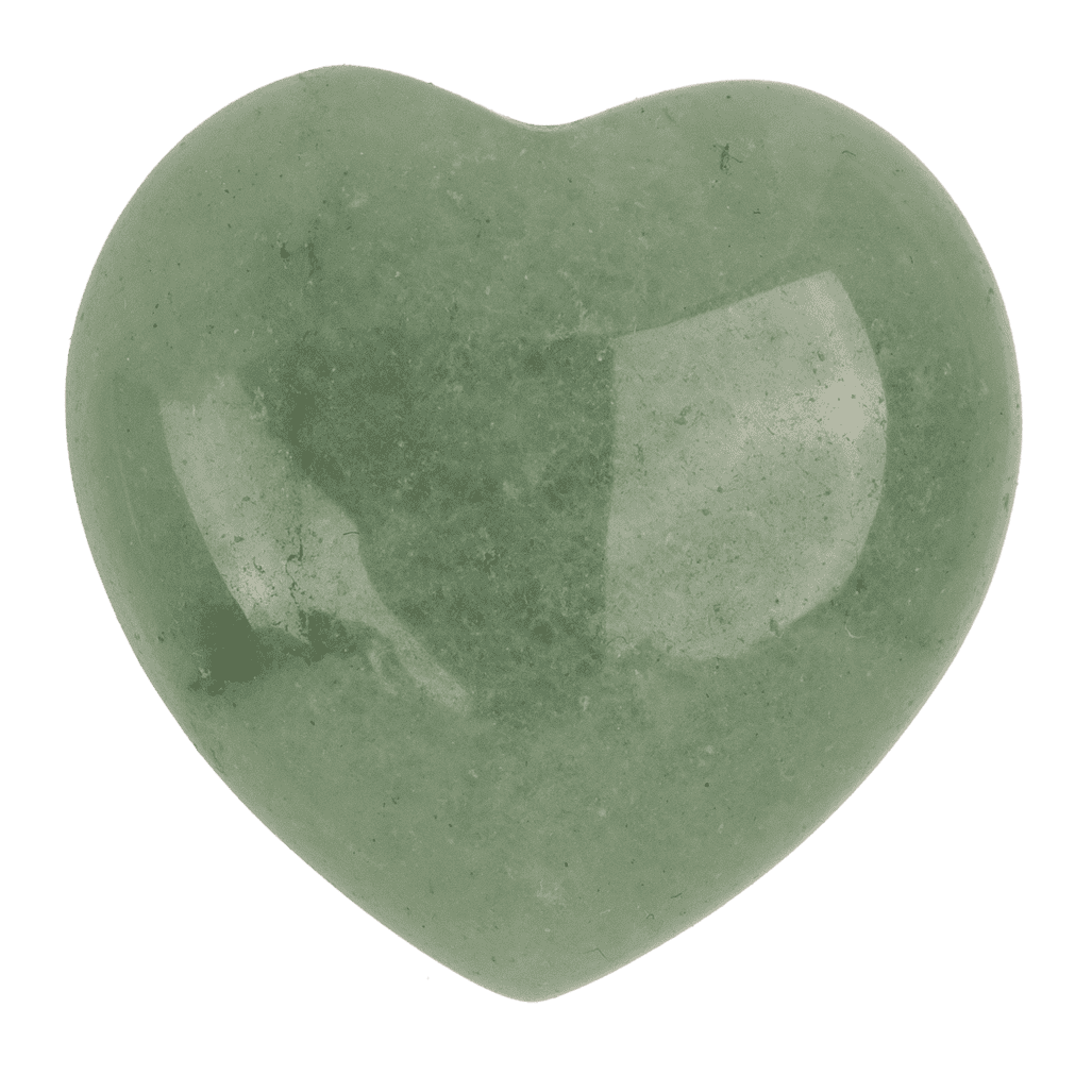 Gem stone, heart, 2,5 cm,