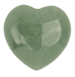Gem stone, heart, 2,5 cm,