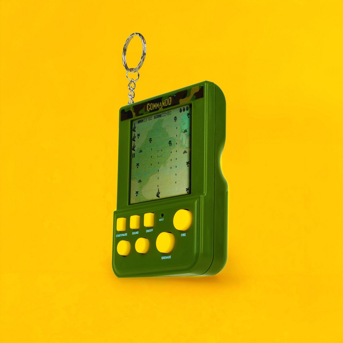 Commando - retro gaming keychain