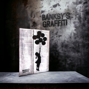 Banksys Graffiti-Kühlschrankmagnet – Mädchen mit fliegenden Luftballons
