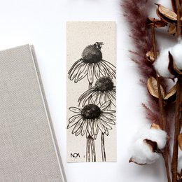 Grass paper bookmark, sun hat