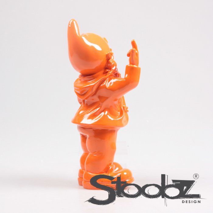 Stoobz Design Kabouter F*ck You Arancione | 16x12x32cm