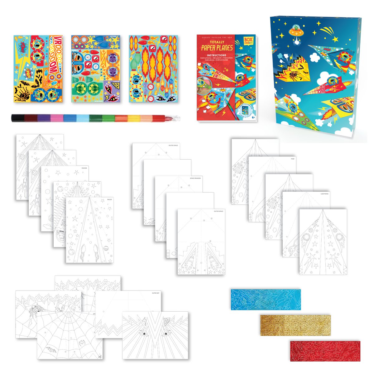 Deko-Set Papierflieger
