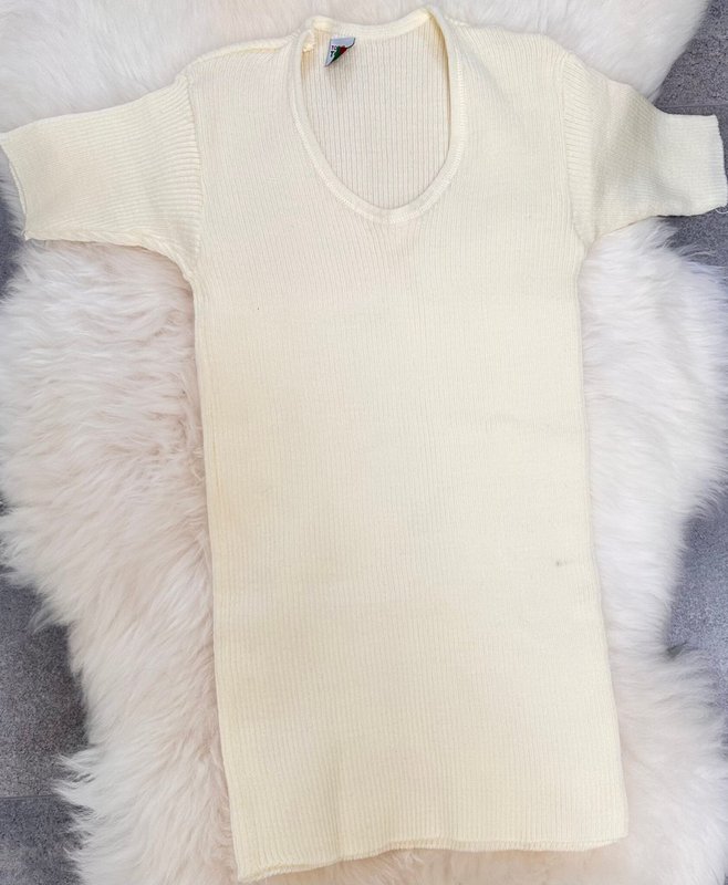 wollen t-shirt extra lang volwassenen