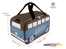 Volkswagen VW T1 Bus Bolsa Nevera (25 l) - Petróleo y Marrón