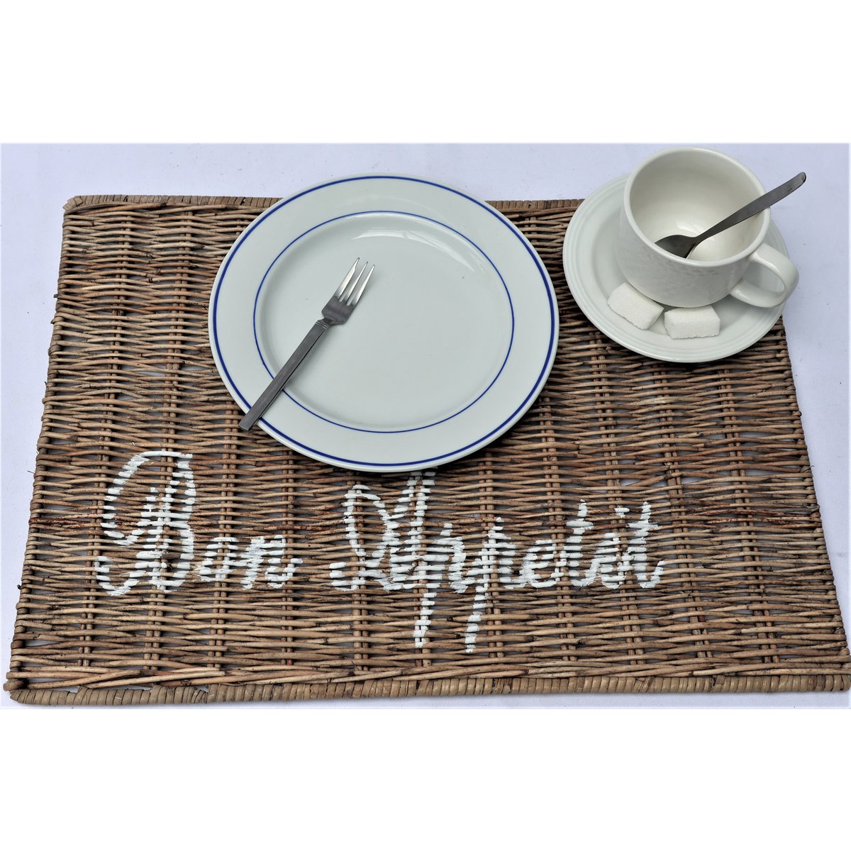 ALAS Podkładka z prostym tekstem „Bon Appetit”