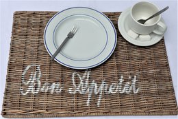 ALAS Podkładka z prostym tekstem „Bon Appetit”