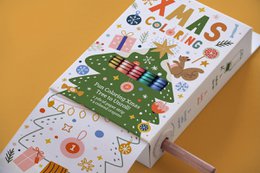 Árbol de Navidad al color - colorante de Navidad scrollino