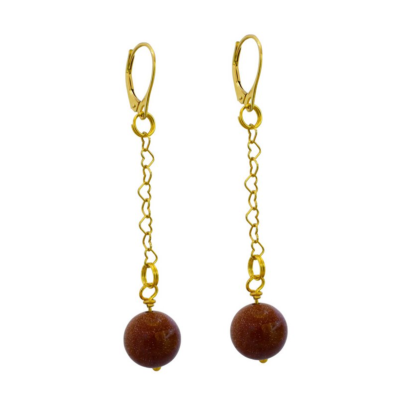 Jaspe de Amapola, Dálmata y Sésamo Pendientes de oro amarillo vermeil o de oro de 9k o 18k, Colección Bloom | por nlanlaVictory