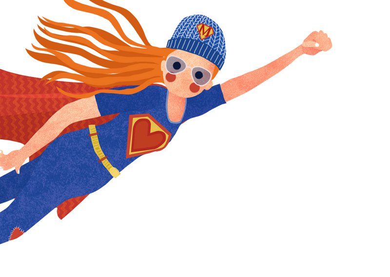 postkort 'supermum'
